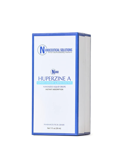 Nano HUPERZINE A – Nanosized Liquid, Instant Absorption, 6000 mcg per Bottle | 30 Servings | Non-GMO GMP Certified