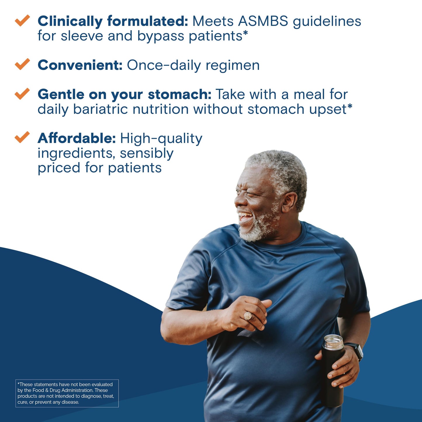 Bariatric Fusion One Per Day Multivitamin with Iron | Easy-to-Swallow Capsule
