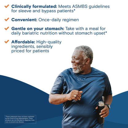 Bariatric Fusion One Per Day Multivitamin with Iron | Easy-to-Swallow Capsule