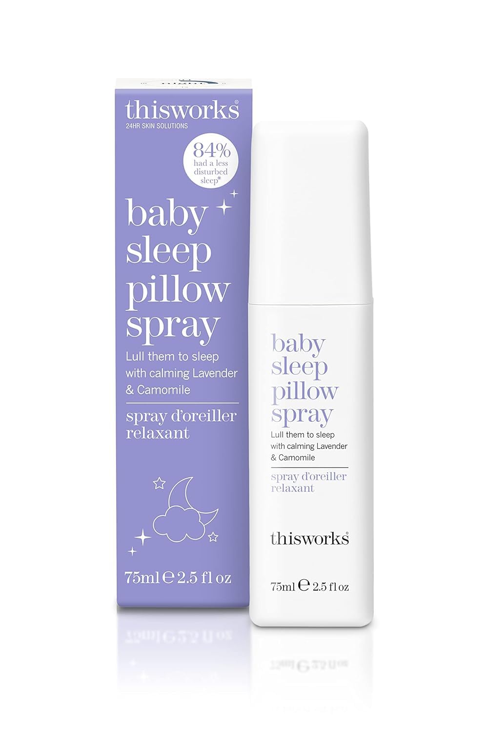 Thisworks Baby Sleep Pillow Spray – Ultra-Gentle Sleep, Lavender & Chamomile, 75ml (6+ Months)
