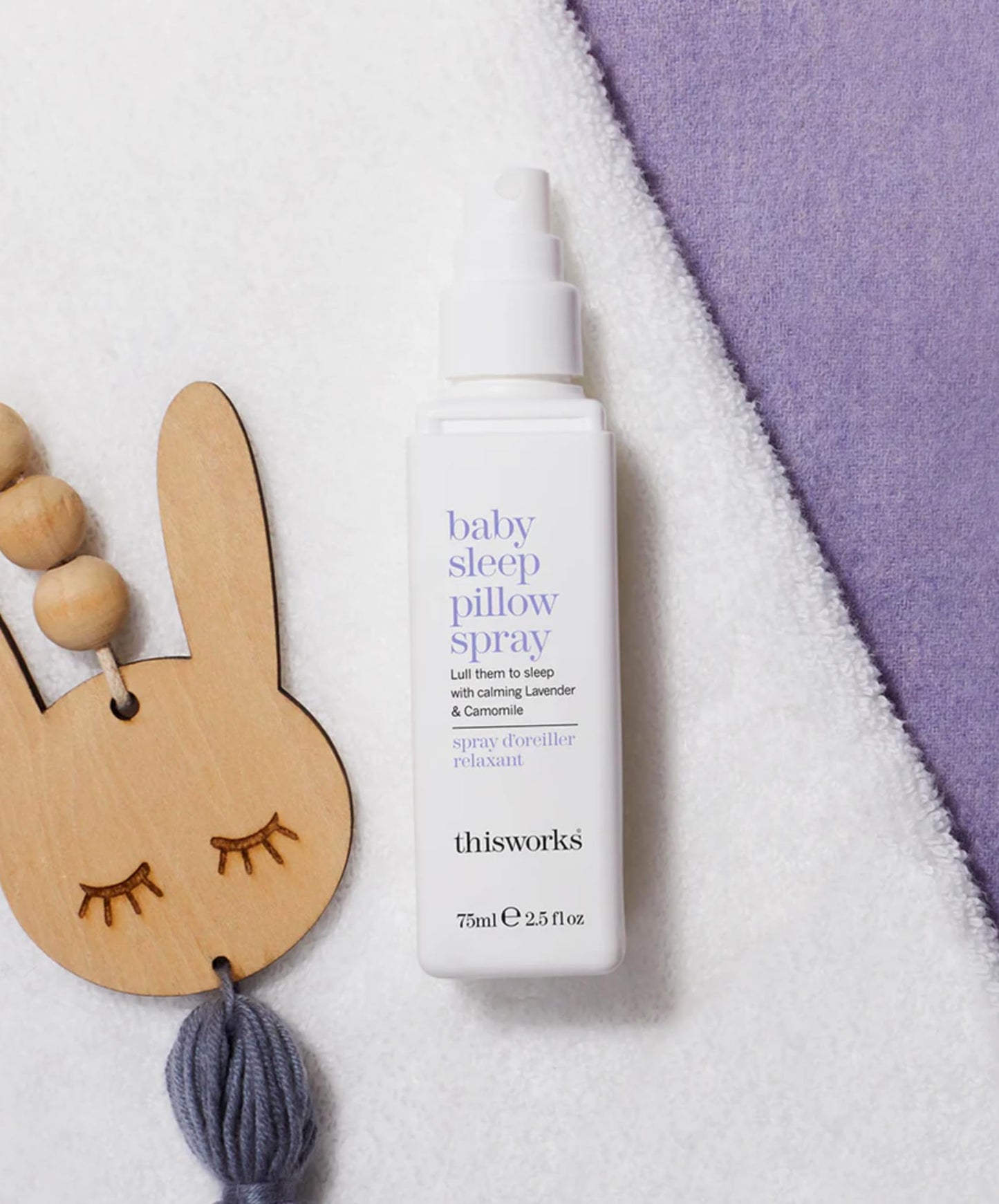 Thisworks Baby Sleep Pillow Spray – Ultra-Gentle Sleep, Lavender & Chamomile, 75ml (6+ Months)
