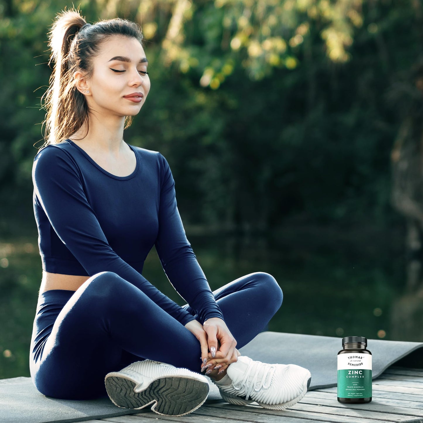 Thomas Zinc Complex 26mg – 6 Forms + Spirulina | Immune & Skin Support | 60 Caps | Made in USA