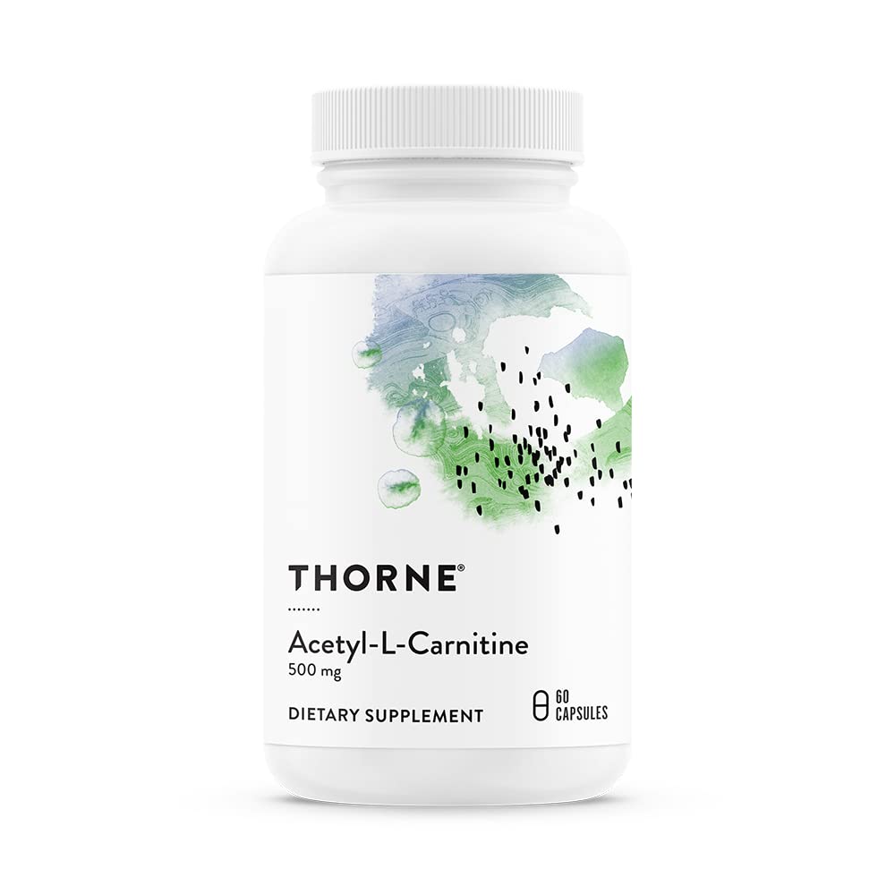 THORNE Acetyl-L-Carnitine 500 mg - Supports Brain Function & Healthy Nerve Sensations (60 Capsules)