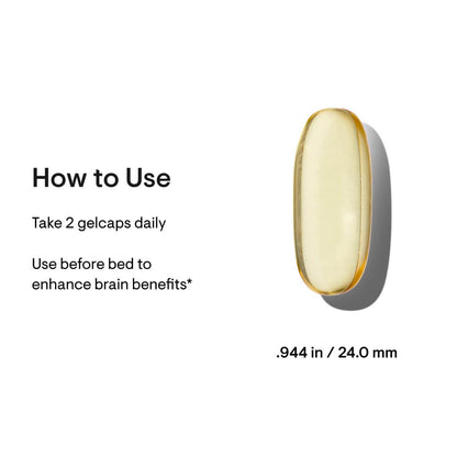 THORNE Advanced DHA 650 mg DHA + 200 mg EPA - 60 Gelcaps