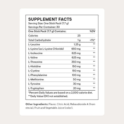 THORNE Amino Complex – Clinically Validated EAA & BCAA Powder for Pre/Post-Workout | NSF Certified for Sport | 30 Servings | Berry BritishVita | Premium UK Vitamins & Wellness Supplements