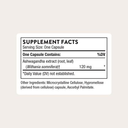 THORNE Ashwagandha Shoden – Calming Stress Support for Women & Men | 30 Capsules
