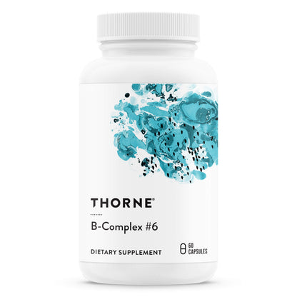 THORNE B-Complex #6 – Vitamin B Complex with Active Forms of Essential B Vitamins & Extra B6 | 60 Servings