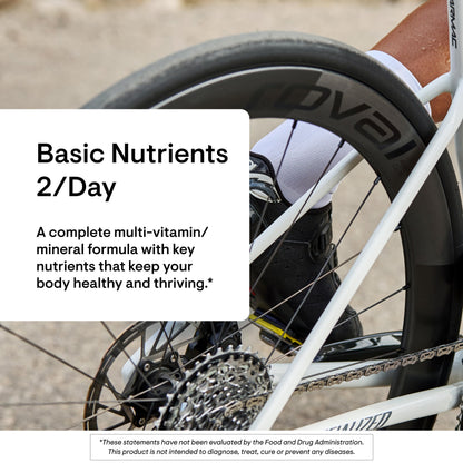 THORNE - Basic Nutrients 2/Day - Comprehensive Daily Multivitamin with Optimal Bioavailability - Vitamin & Mineral Formula - Gluten, Dairy & Soy-Free - 60 Capsules - 30 Servings