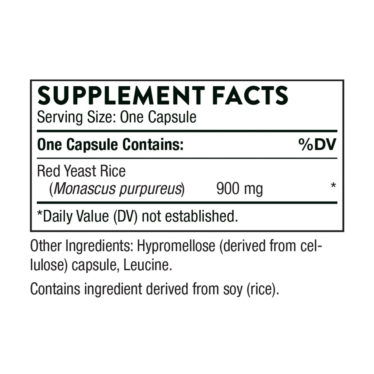 THORNE Red Yeast Rice 900mg – Gluten-Free Cholesterol Support Supplement | 120 Capsules BritishVita | Premium UK Vitamins & Wellness Supplements