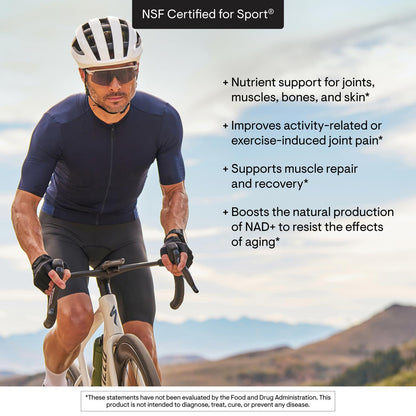 THORNE Collagen Fit – Unflavored Collagen Peptides with Nicotinamide Riboside | 30 Servings, NSF Certified for Sport