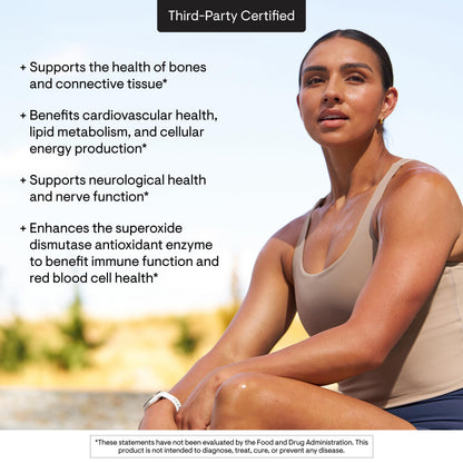 THORNE - Copper Bisglycinate - Well-Absorbed Trace Mineral Supplement - 60 Capsules