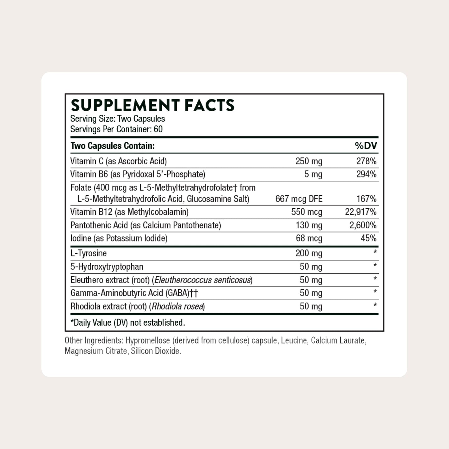 THORNE Emotion Balance Support (Formerly Deproloft-HF) – Botanical Supplement for Positivity & Stress Management | 120 Capsules