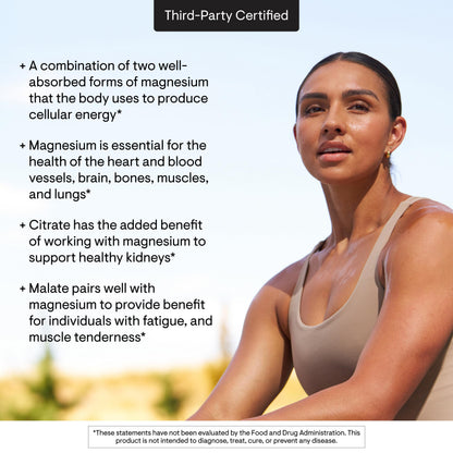 THORNE Magnesium CitraMate - Magnesium Citrate & Malate Supplement - 90 Servings