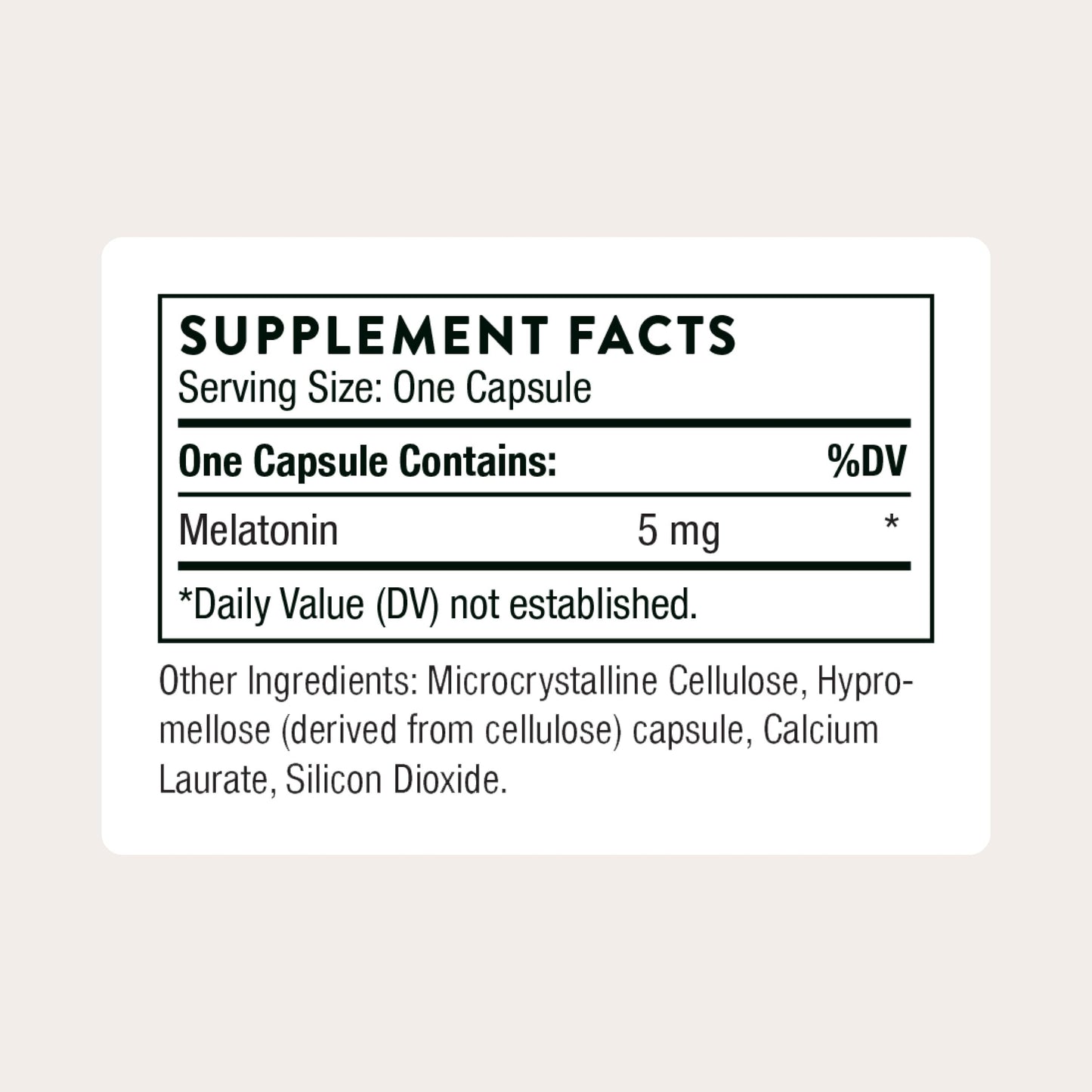 THORNE Melaton-5 5mg Melatonin | Restful Sleep & Circadian Support