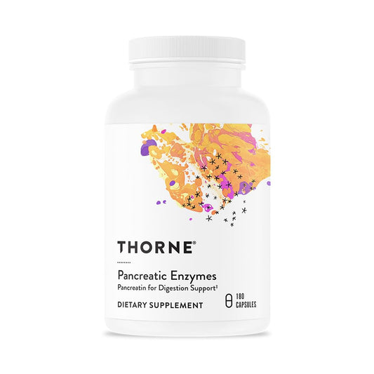 THORNE Pancreatic Enzymes (Dipan-9) – Digestive Support & Nutrient Absorption, 180 Capsules (90 Servings) BritishVita | Premium UK Vitamins & Wellness Supplements