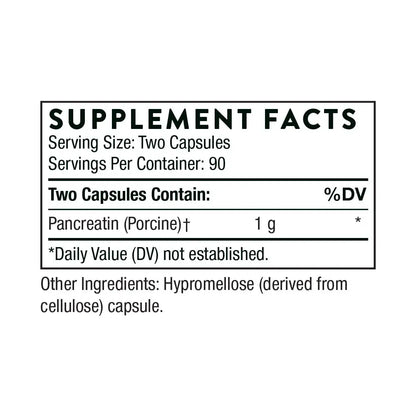 THORNE Pancreatic Enzymes (Dipan-9) – Digestive Support & Nutrient Absorption, 180 Capsules (90 Servings) BritishVita | Premium UK Vitamins & Wellness Supplements