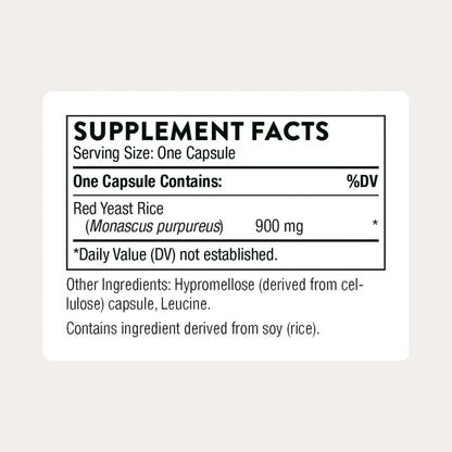 THORNE Red Yeast Rice 900mg – Gluten-Free Cholesterol Support Supplement | 120 Capsules BritishVita | Premium UK Vitamins & Wellness Supplements