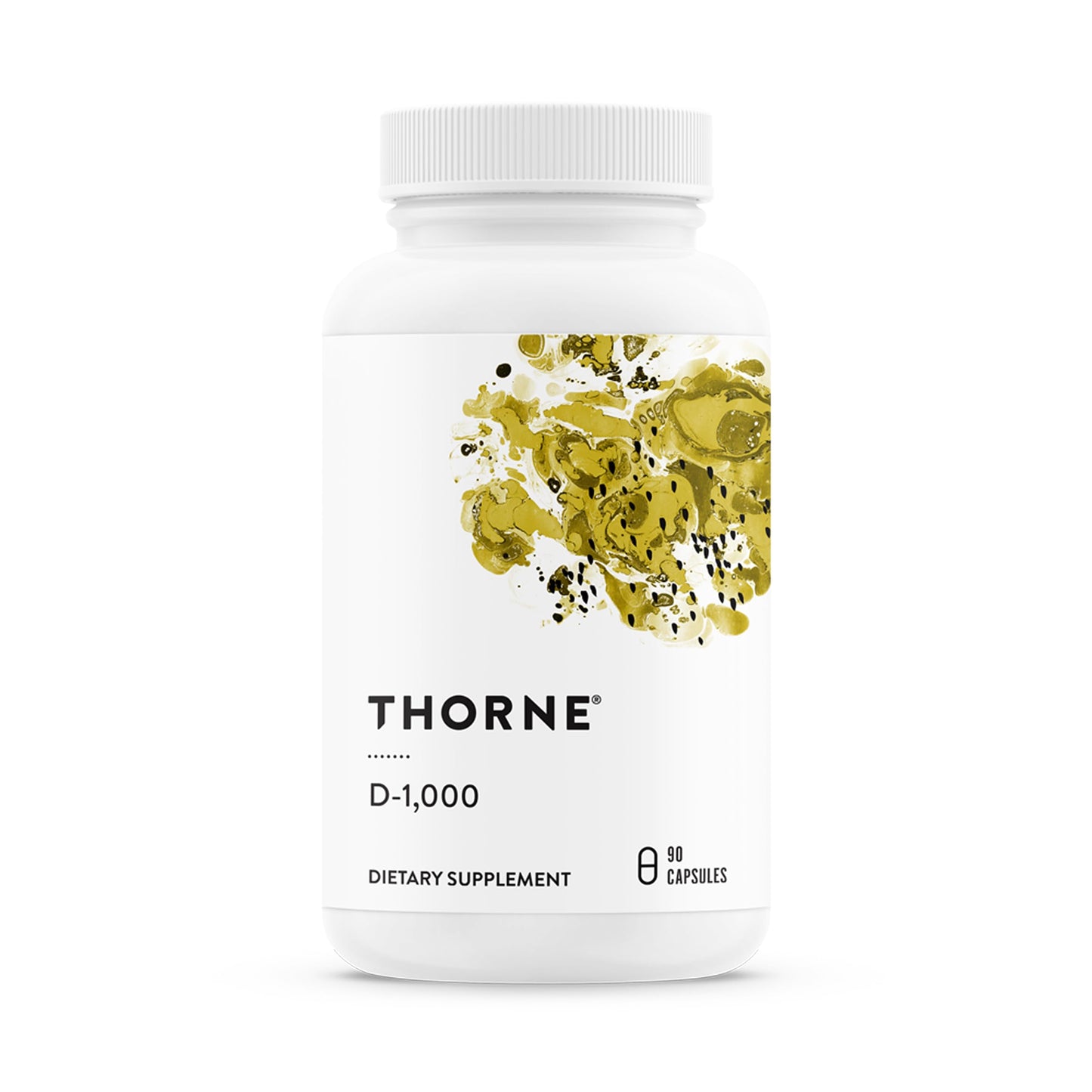 THORNE Vitamin D3 1,000 IU – Supports Bones, Immune Health & More (Gluten, Dairy & Soy-Free) – 90 Servings