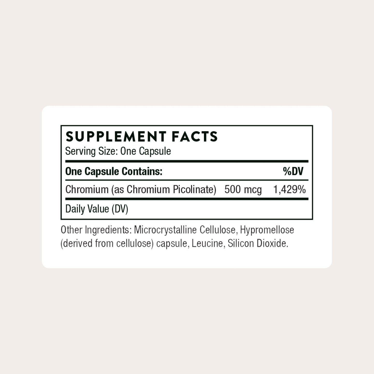 THORNE Chromium Picolinate – Essential Mineral for Metabolism Support | 60 Capsules
