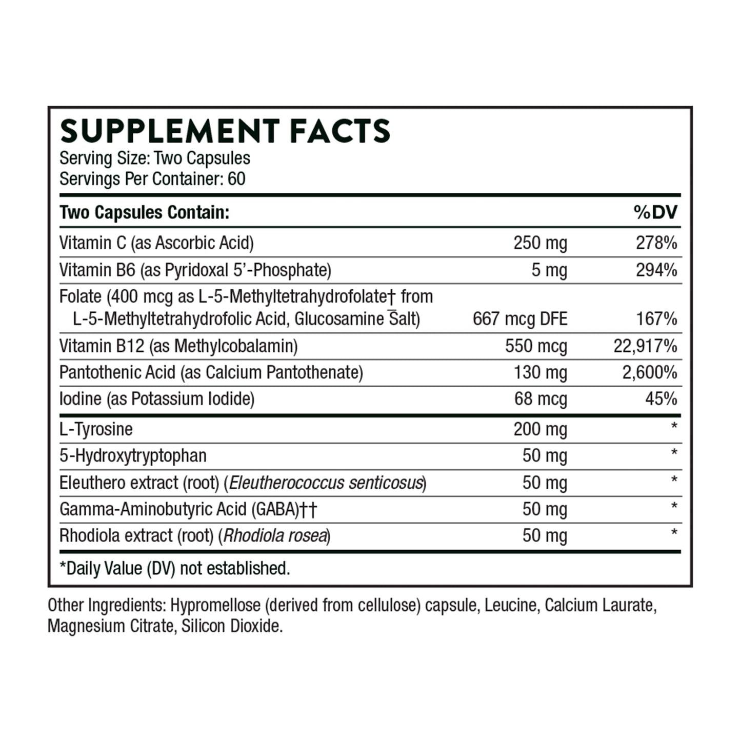 THORNE Emotion Balance Support (Formerly Deproloft-HF) – Botanical Supplement for Positivity & Stress Management | 120 Capsules