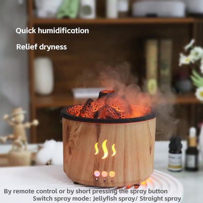 Thoughtalk Volcano Diffuser with Jellyfish Mist | 260ml Ultrasonic Aromatherapy & Night Light