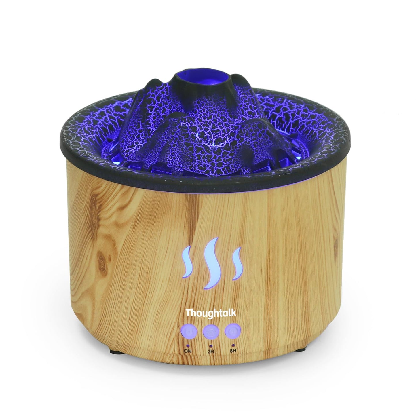 Thoughtalk Volcano Diffuser with Jellyfish Mist | 260ml Ultrasonic Aromatherapy & Night Light