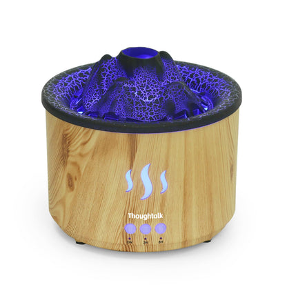 Thoughtalk Volcano Diffuser with Jellyfish Mist | 260ml Ultrasonic Aromatherapy & Night Light