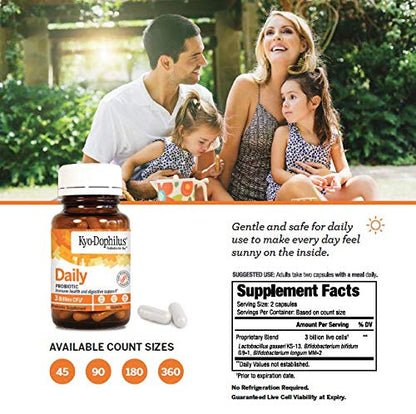 Kyolic Kyo-Dophilus Daily Probiotic for Immune Health | Digestive Support
