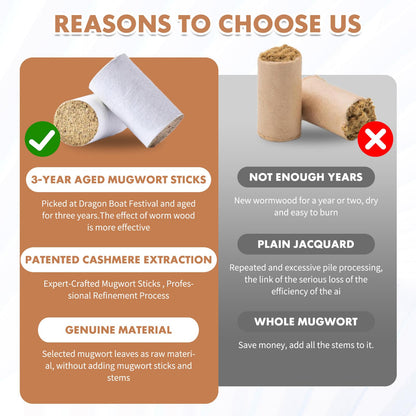 Smokeless Copper Moxa Box - Purifier Copper Tank Moxibustion Treatment Tool, Portable Therapy Bag (Not Include Moxa) Wormwood Sticks-3