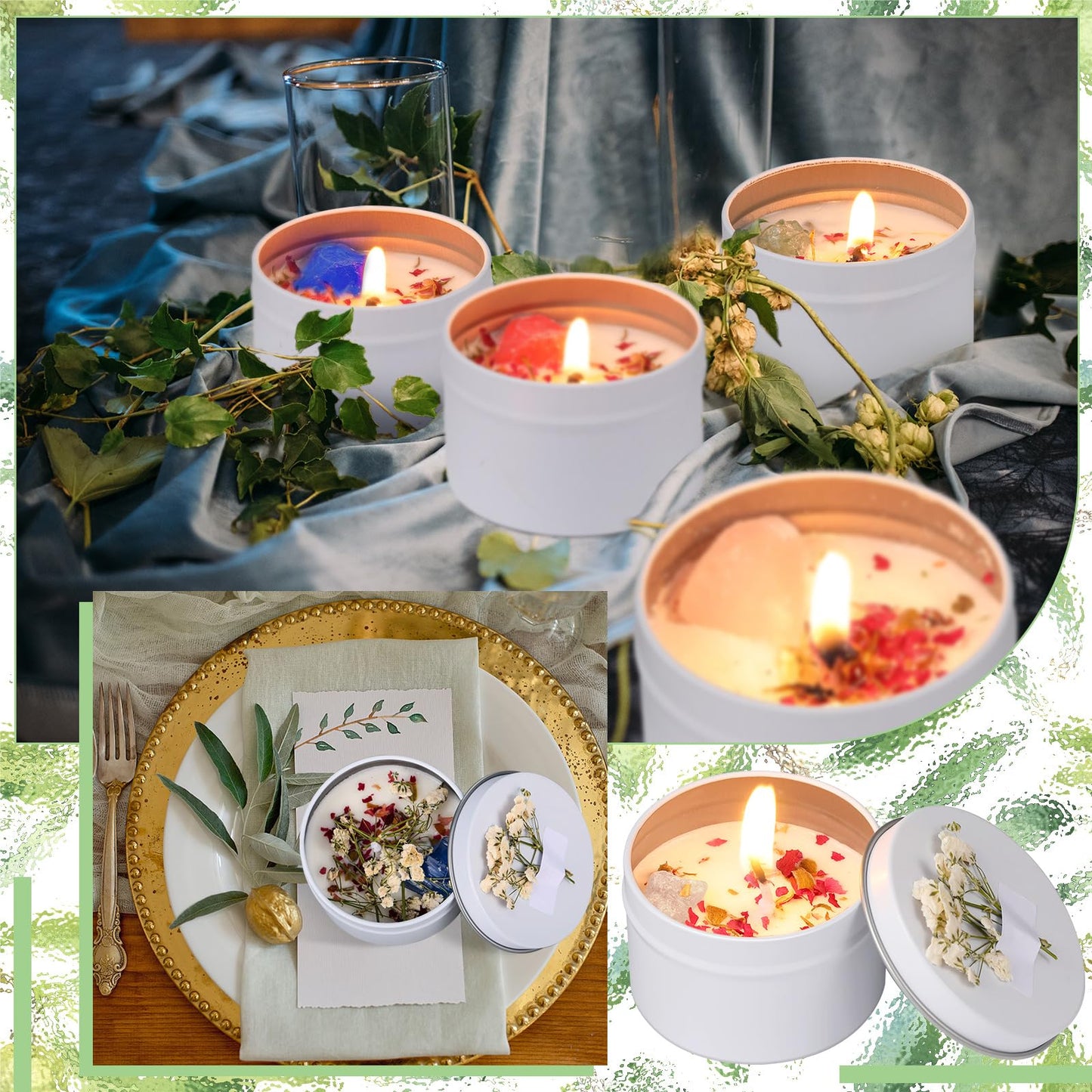 Threlaco 12 Pcs Bridesmaid Gift Scented Candles Set | Soy Wax