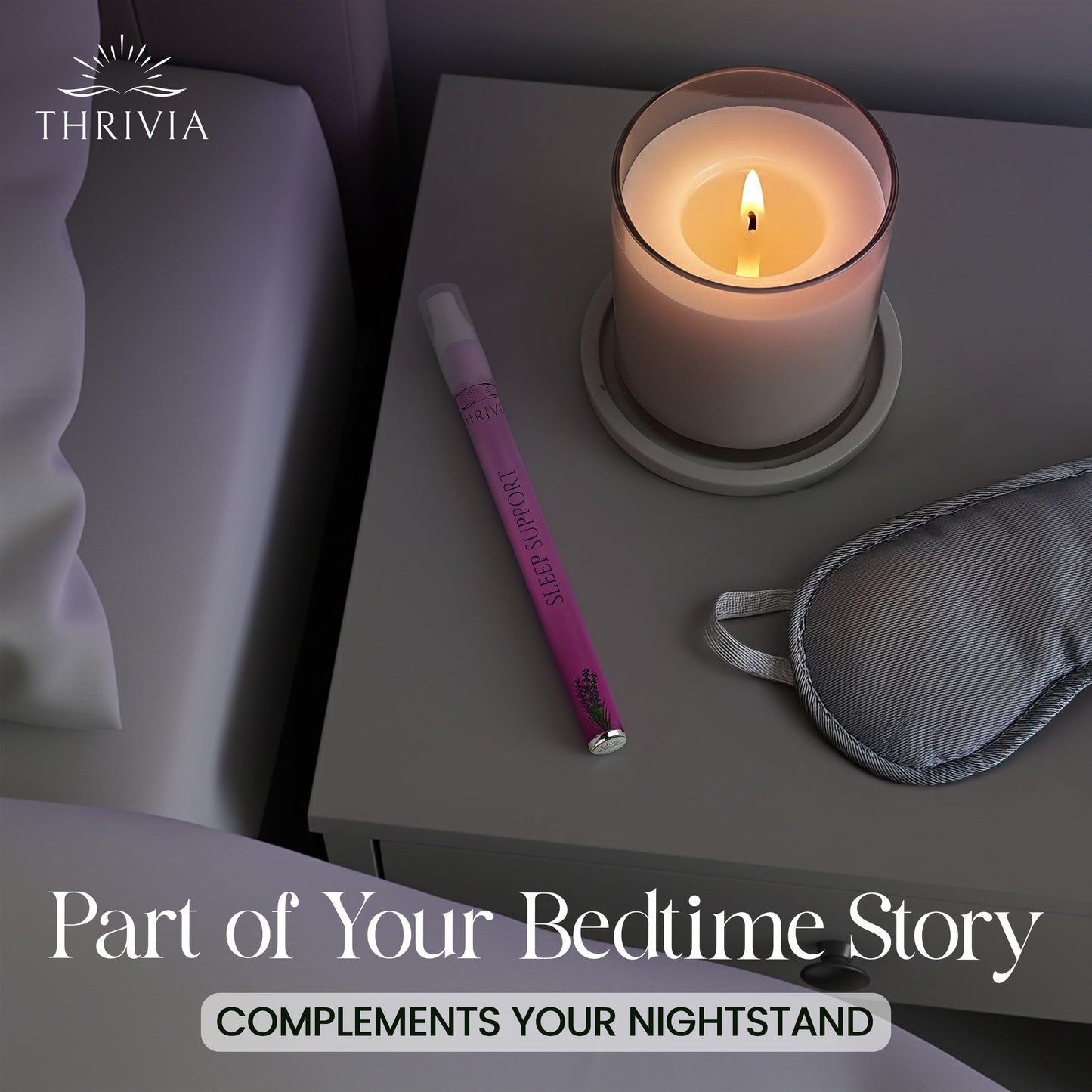 Thrivia Melatonin Diffuser Pen – Lavender Sleep Aid & Anxiety Relief