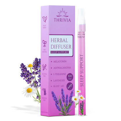 Thrivia Melatonin Diffuser Pen – Lavender Sleep Aid & Anxiety Relief