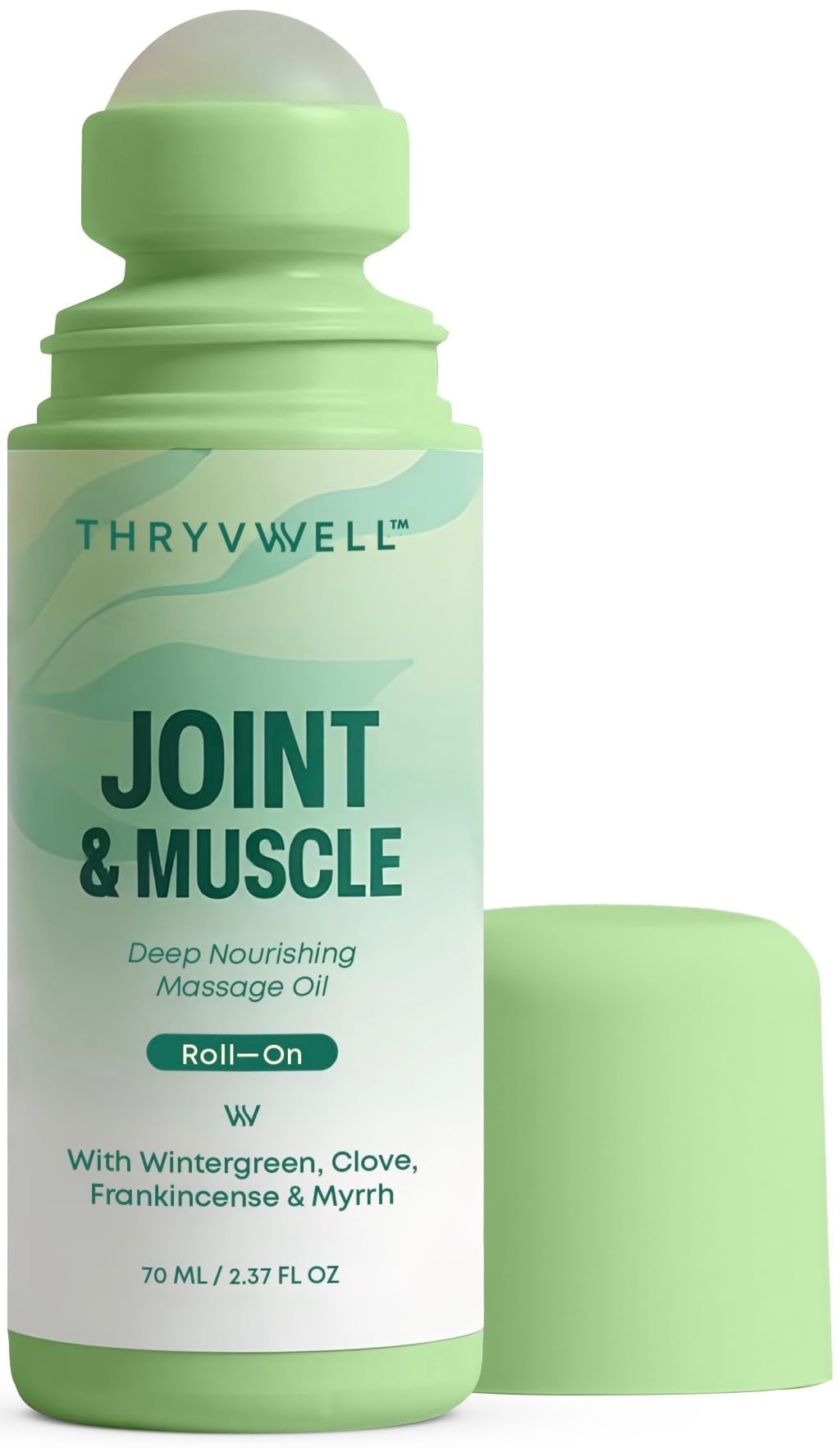 ThryvWell Joint & Muscle Deep Nourishing Oil Roll-On - Non-Greasy, 100% Natural (2.37 oz Travel Size)
