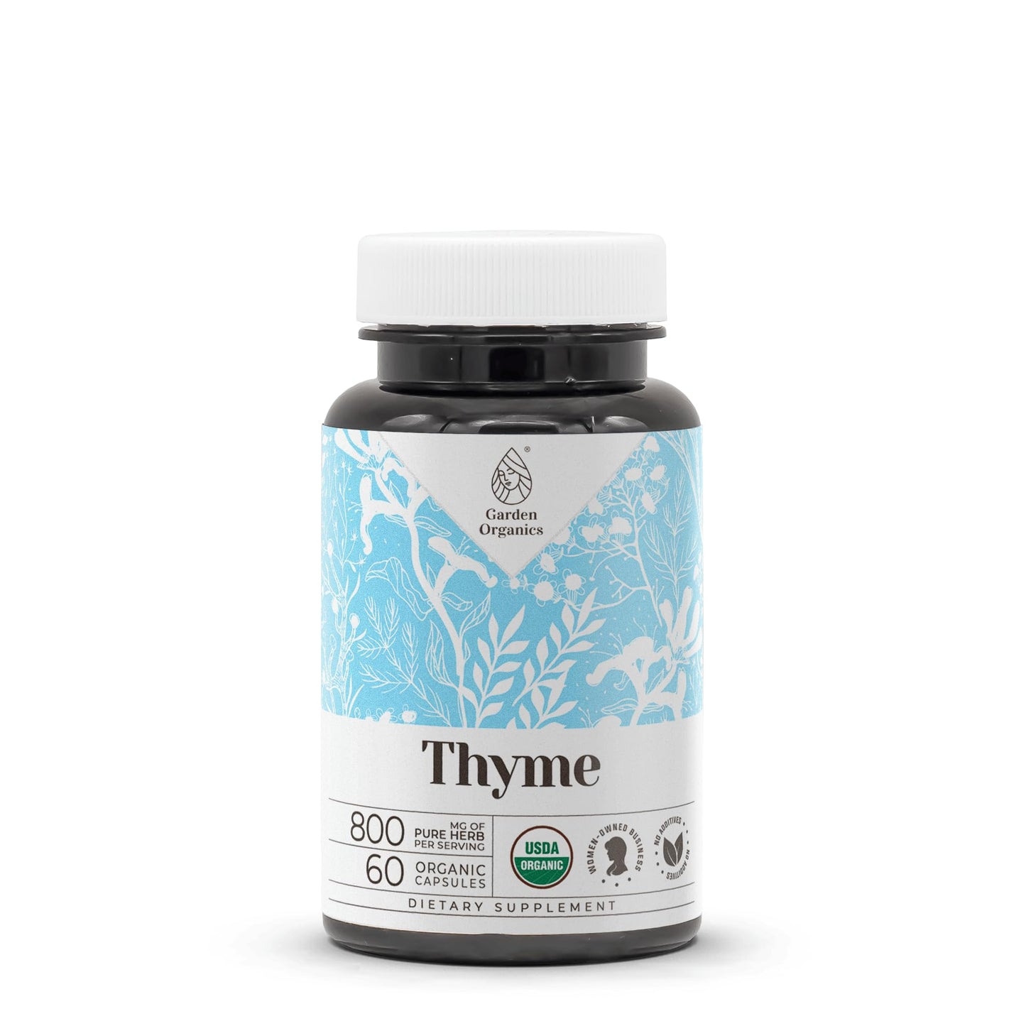 Thyme 60 Capsules | High-Potency Herbal Supplement – USDA Organic Thyme