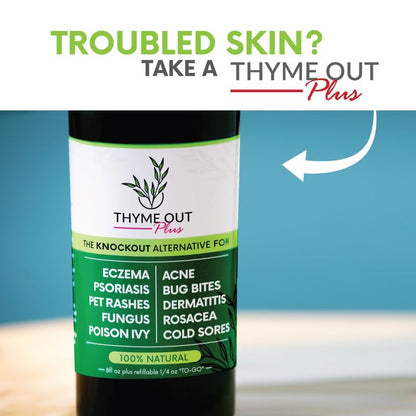 Thyme Out Plus All-Natural Skin Soothing Spray — Eczema, Rosacea, Psoriasis & More | Thyme Out