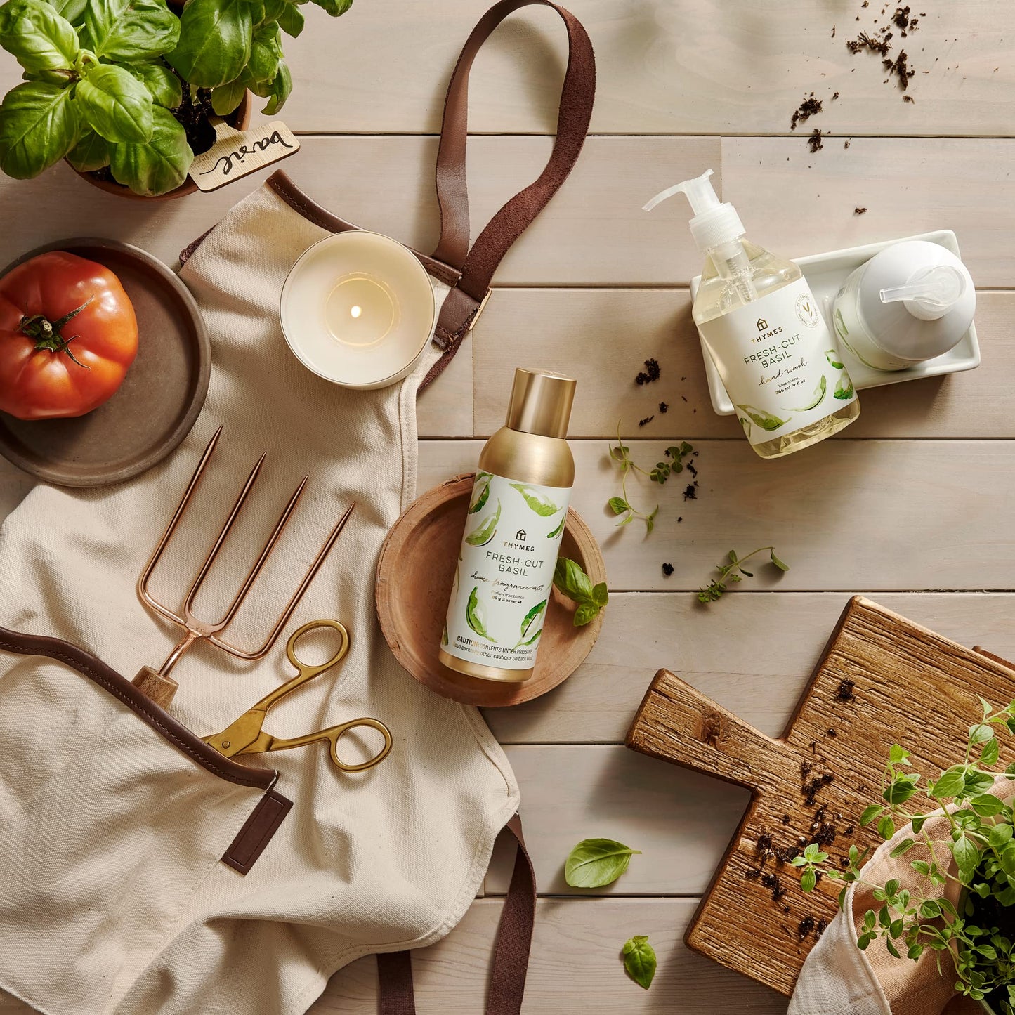 Thymes Fragrance Mist - Fresh-Cut Basil - 3 oz