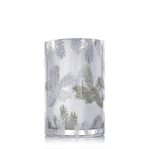 Thymes Frasier Fir Candles - Silver Pine Needle Luminary, 20 oz | Statement Collection