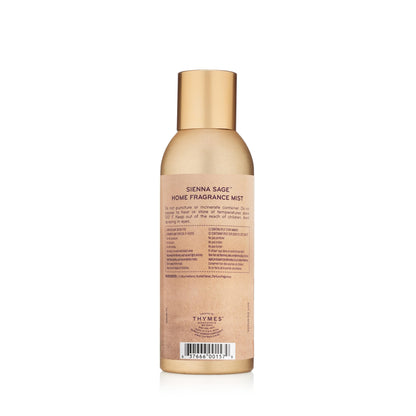 Thymes Sienna Sage Home Fragrance Mist (3.0 oz) | Luxury Room Spray - Natural, VOC Compliant