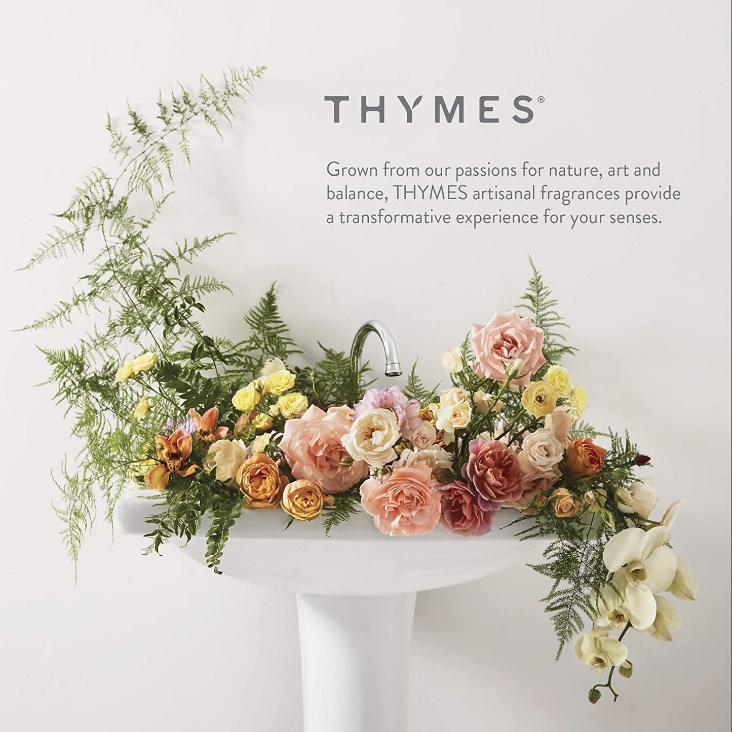 Thymes Travel Tin Holiday Candle - Frasier Fir (2.5 oz) - Gold | Winter Scent Gift