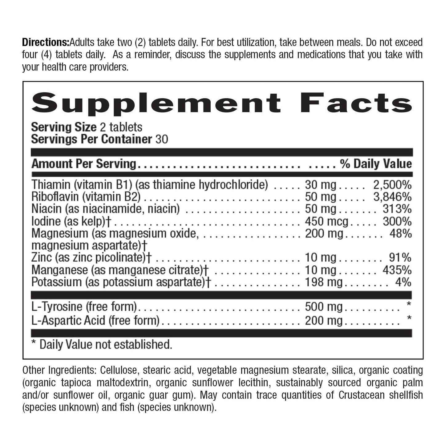 Country Life Thyro-Max Support – Kelp-Derived Iodine & L-Tyrosine