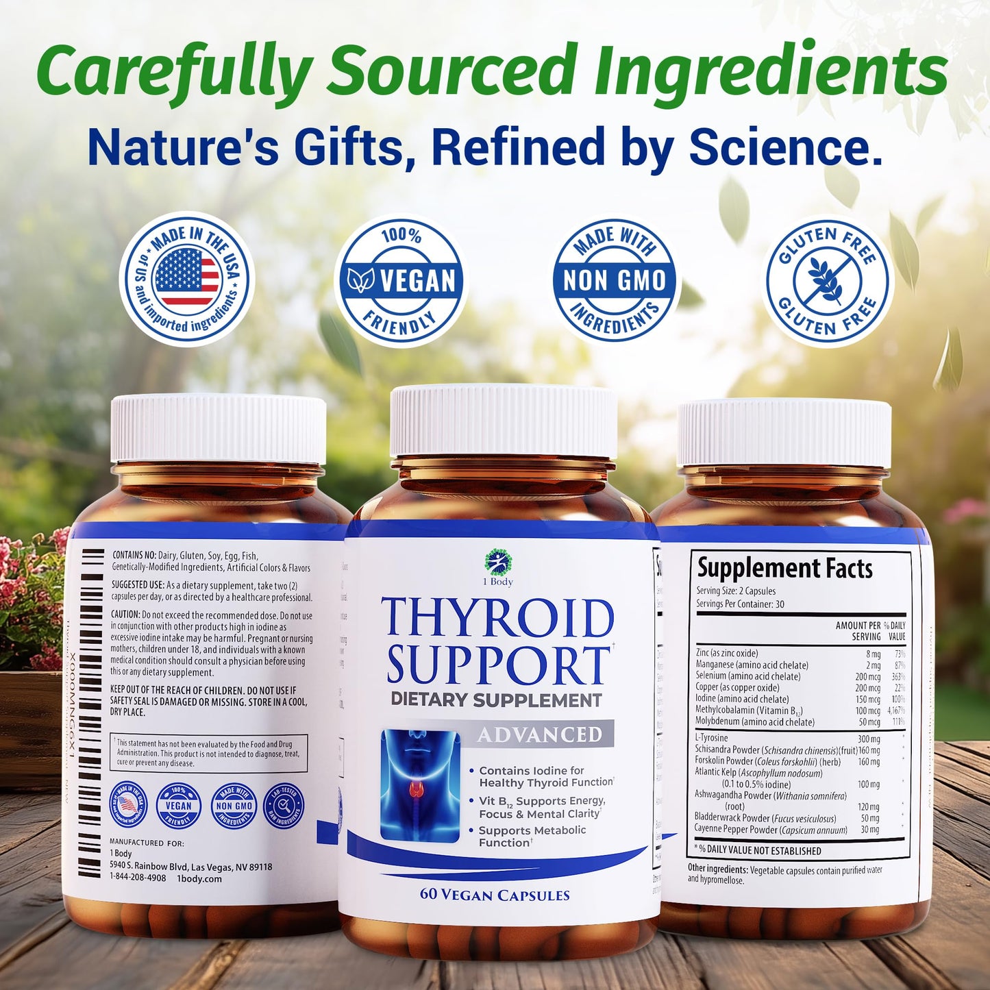 Thyroid Support Supplement - 30 Day Supply | Energy, Focus & Clarity