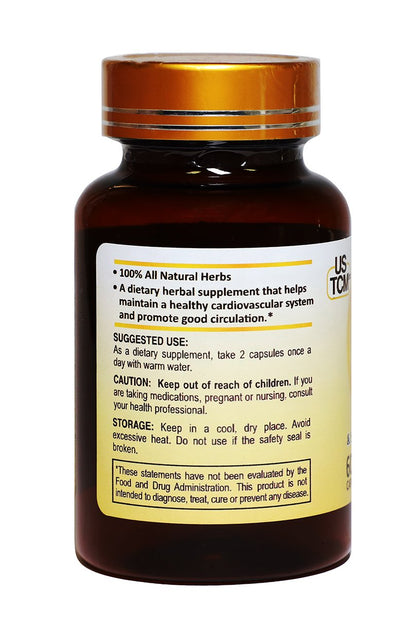 Tienchi Danshen Capsules – Pseudoginseng, Notoginseng, Sanqi, Red Sage 500mg, 60 Veg Capsules, Made in USA