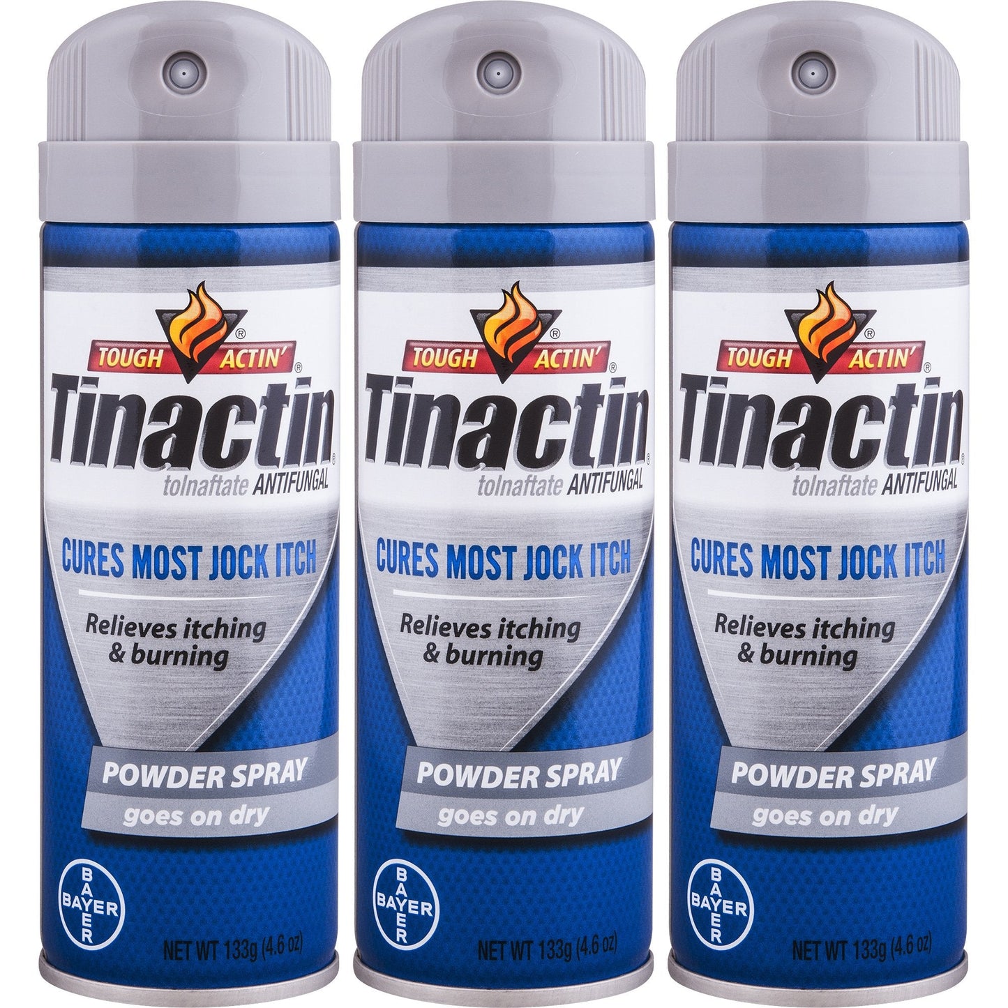 Tinactin Jock Itch Spray Powder 4.6 oz (Pack of 3) – Cooling, Absorbing Relief for Groin Area