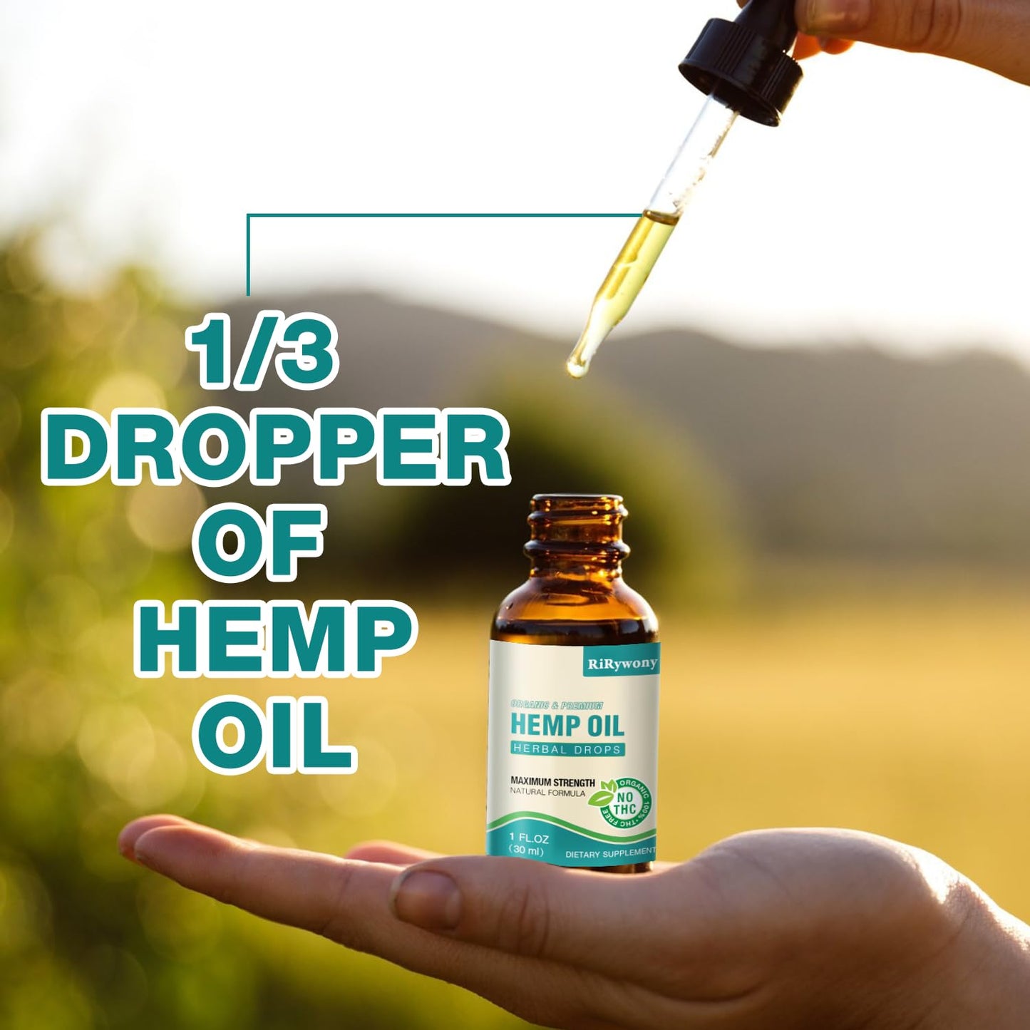 Hemp Oil High Potency - 3 Pack Maximum Strength Organic Hemp Drops for Adults | Natural Relax & Good Mood | Vegan Tincture