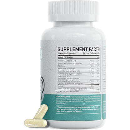 Tinnitus Relief Pills – Extra Strength with Flavonoids, B12 & Inositol | 60 Caplets