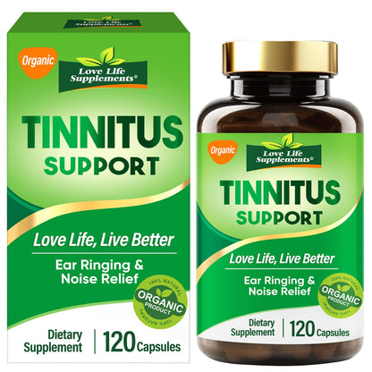 Tinnitus Relief Supplement - Natural Ringing Ears Support | 120 Capsules (2-Month)