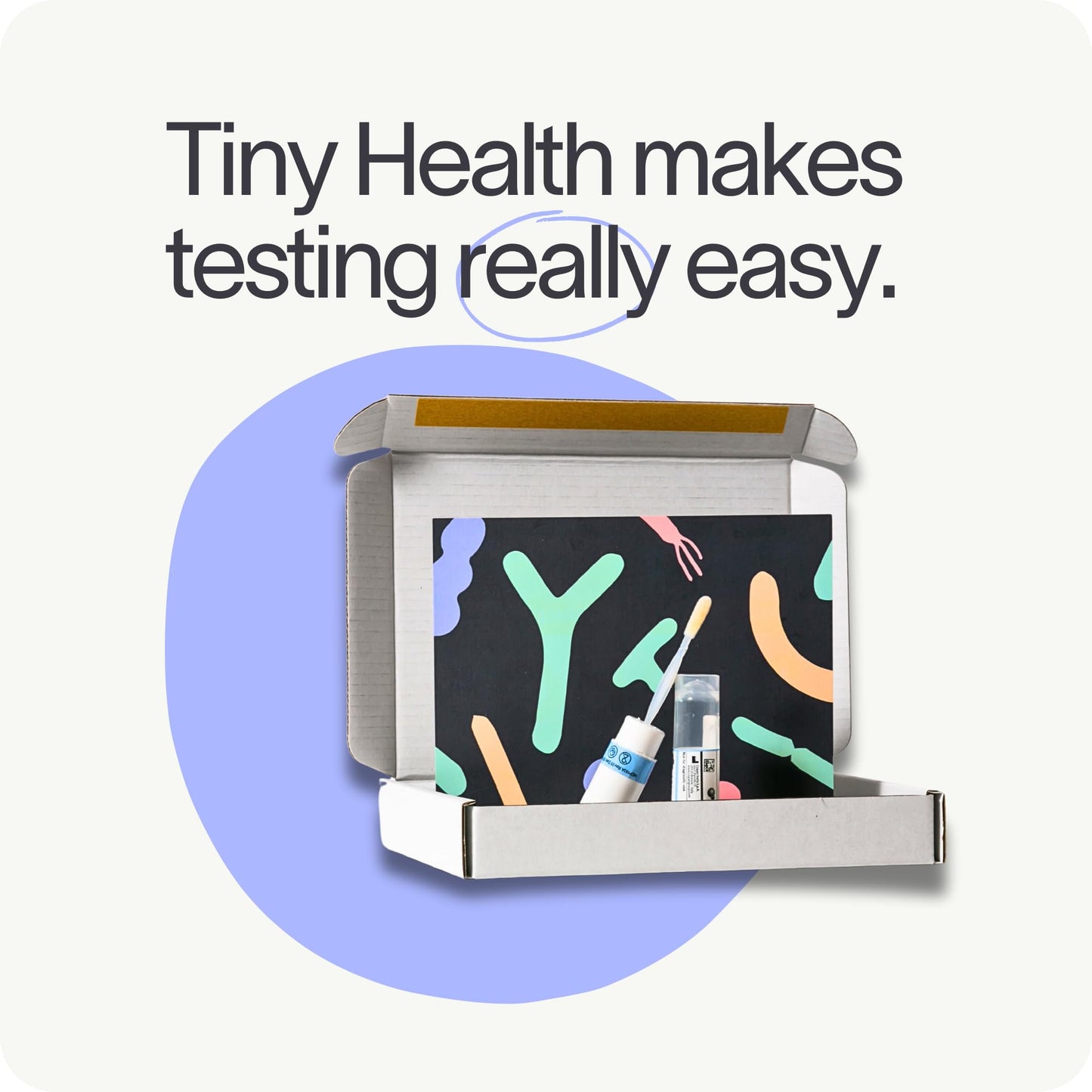 Tiny Health Vaginal Health Test Kit - Fast, Mess-Free, 3-4 Week Results