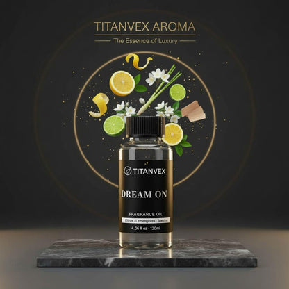 TitanVex Dream On White Tea & Vanilla Diffuser Oil – Luxury Hotel Scent (4.06 fl oz)