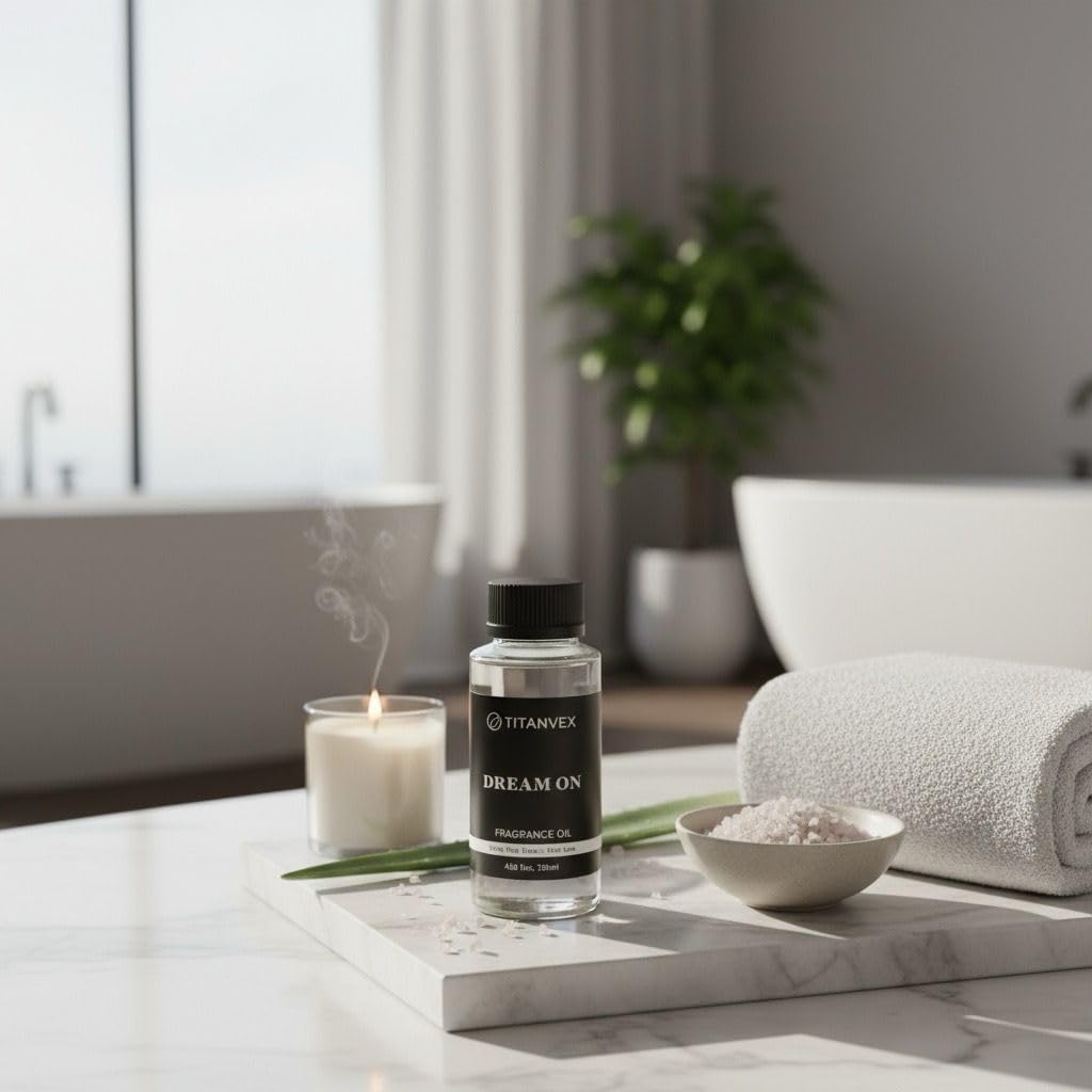 TitanVex Dream On White Tea & Vanilla Diffuser Oil – Luxury Hotel Scent (4.06 fl oz)