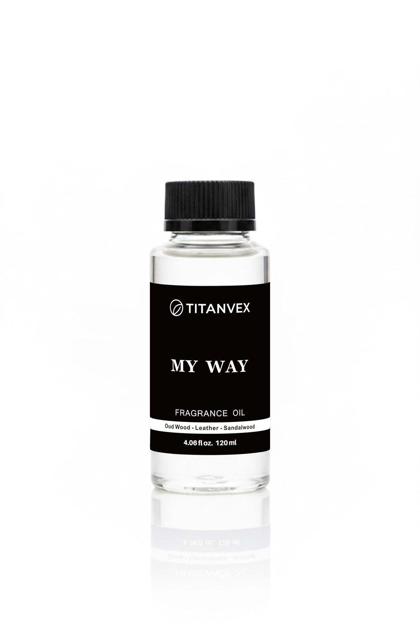 TitanVex Luxury Waterless Diffuser Oil – Sandalwood, Virginia Cedar & Iris | Hotel Collection Inspired | 4.06 Fl Oz